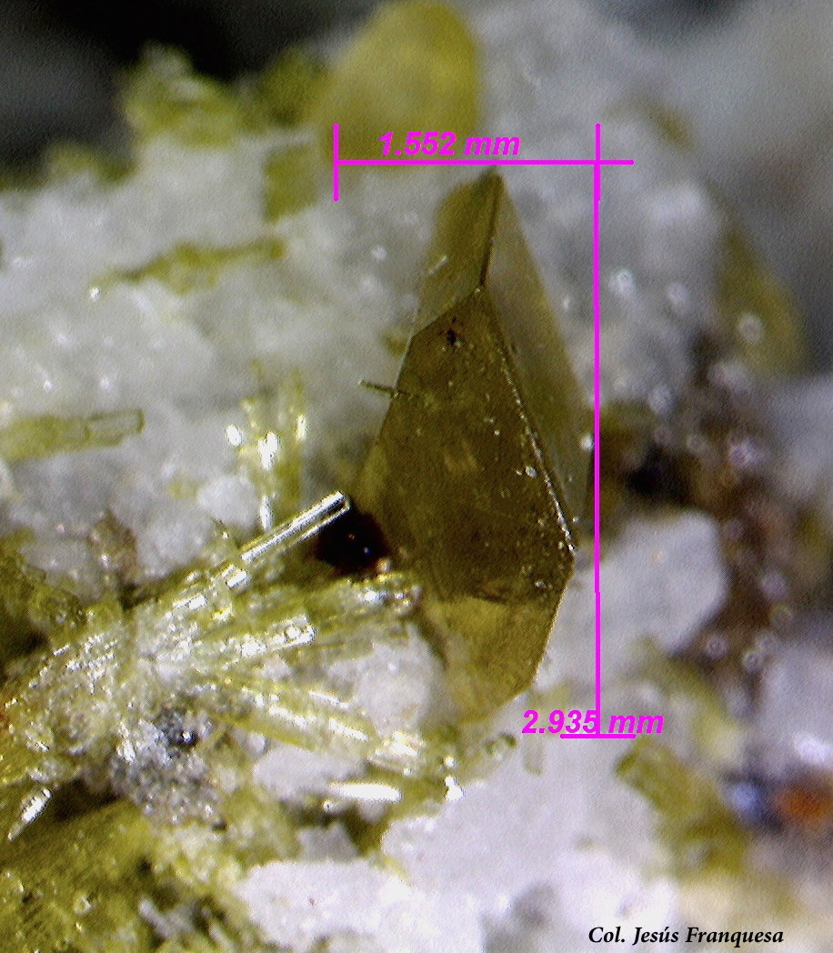 Titanita.
2´93 x 1´55 mm.
(Autor: Jesus Franquesa Baucells)
