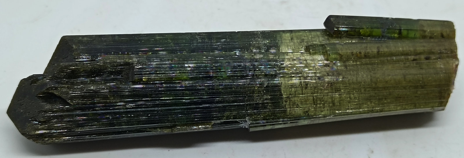Elbaita (variedad verdelita)
100x20x20 mm.
(Autor: Luis Edmundo Sánchez Roja)