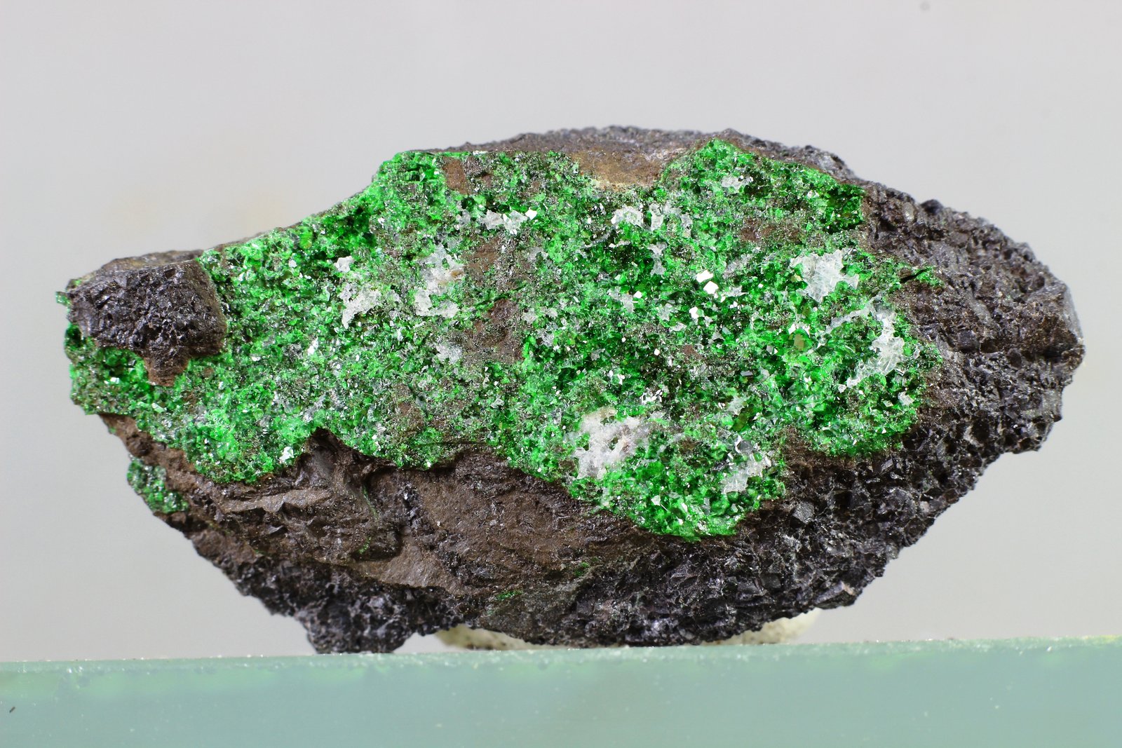 Uvarovita
34x21 mm.
(Autor: Juan Espino)