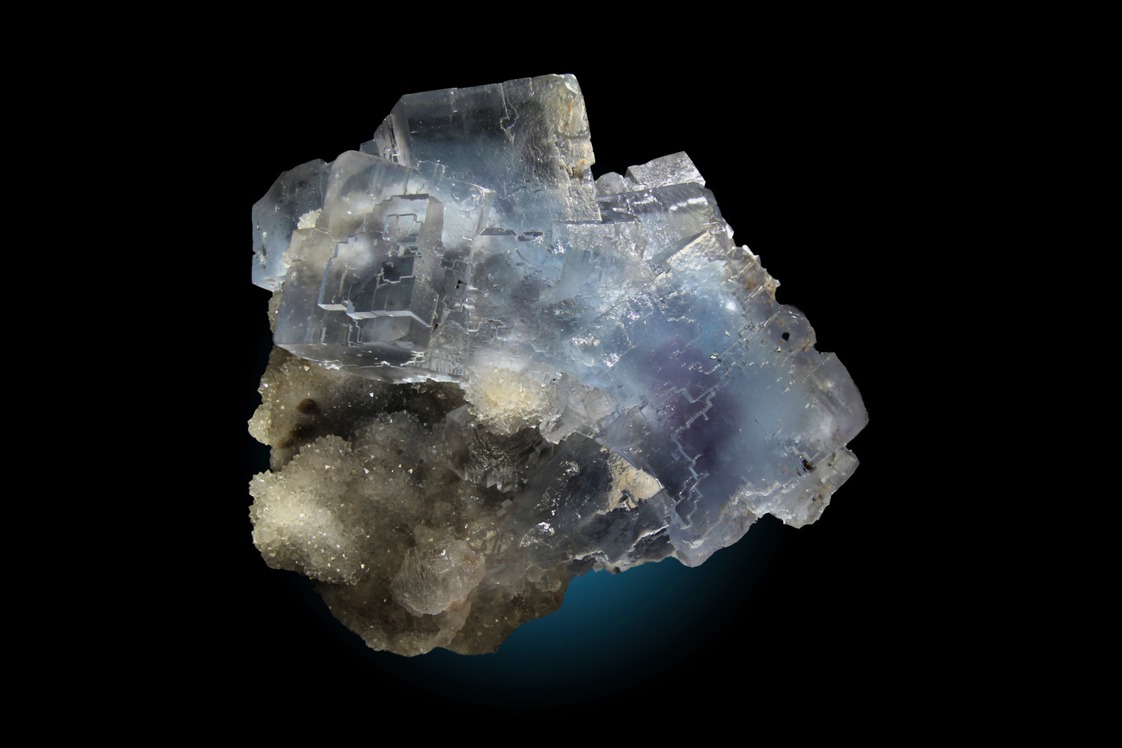 Fluorita, Cuarzo
12x10cm, cristales hasta 55mm de arista
(Autor: Raul Vancouver)