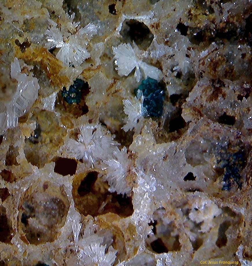 Willemita y Paratacamita.
3´019 x 3´055´mm.
(Autor: Jesus Franquesa Baucells)