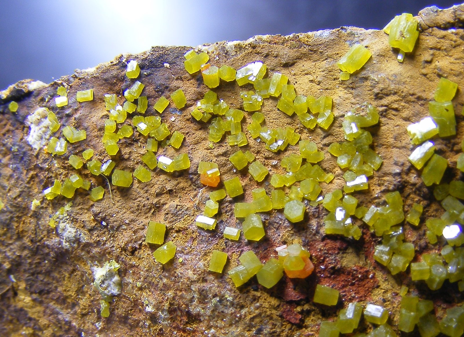 Wulfenita y Piromorfita
2mm
(Autor: yowanni)