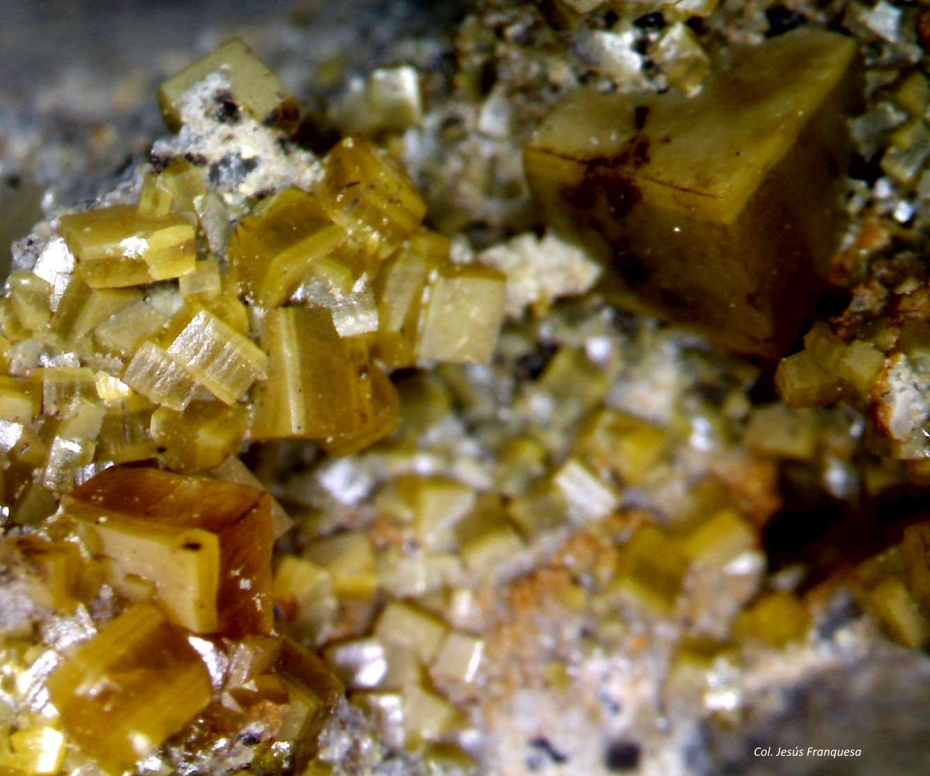 Wulfenita.
3´2x 2´5 mm.
(Autor: Jesus Franquesa Baucells)