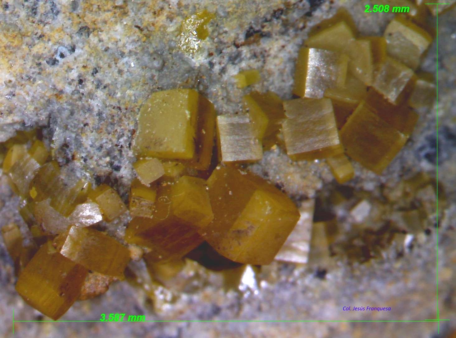 Wulfenita.
3´587 x 2´508 mm.
(Autor: Jesus Franquesa Baucells)