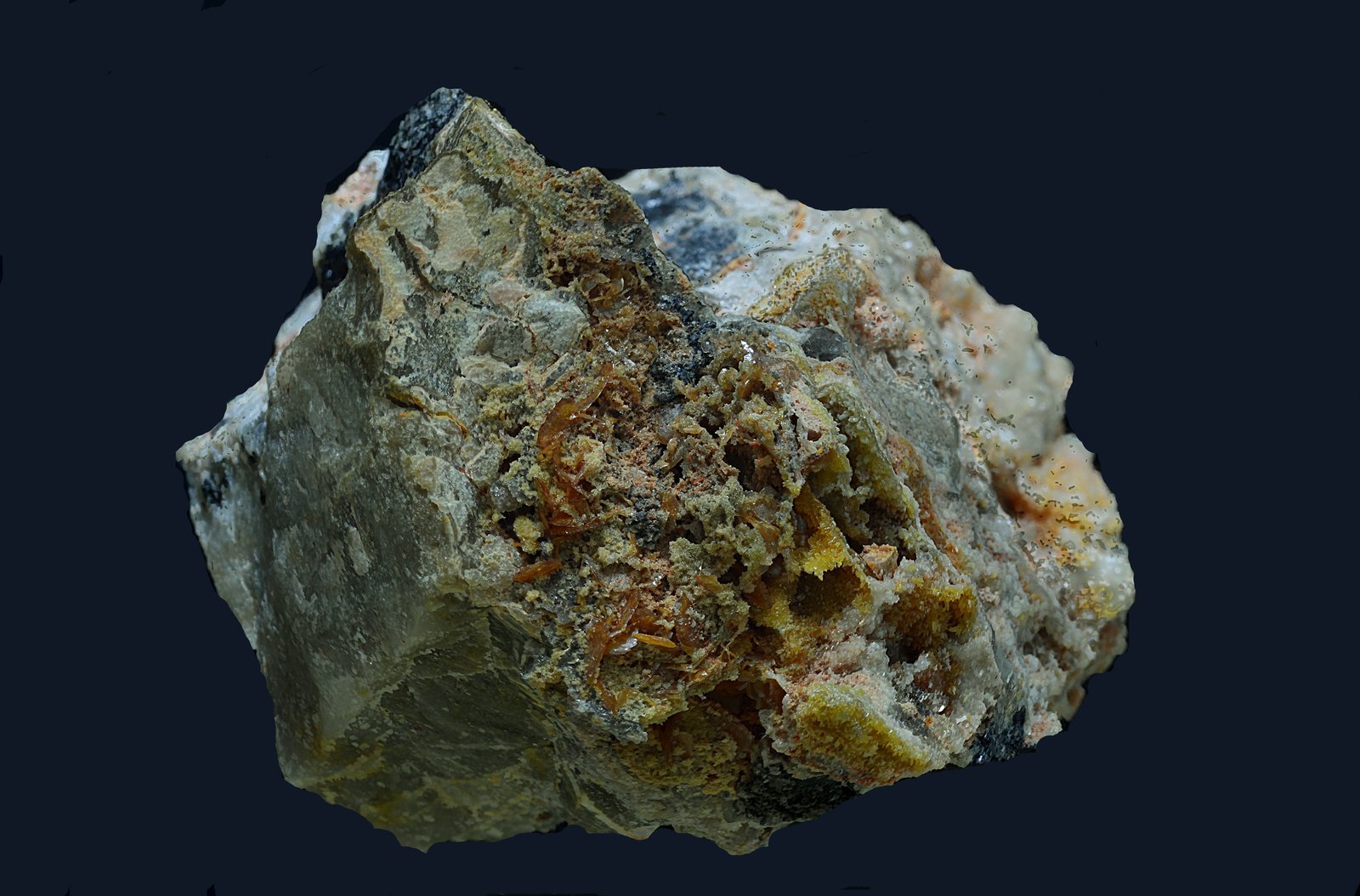 Wulfenita y mimetita
6 x 4 cm
(Autor: Antonio Carmona)