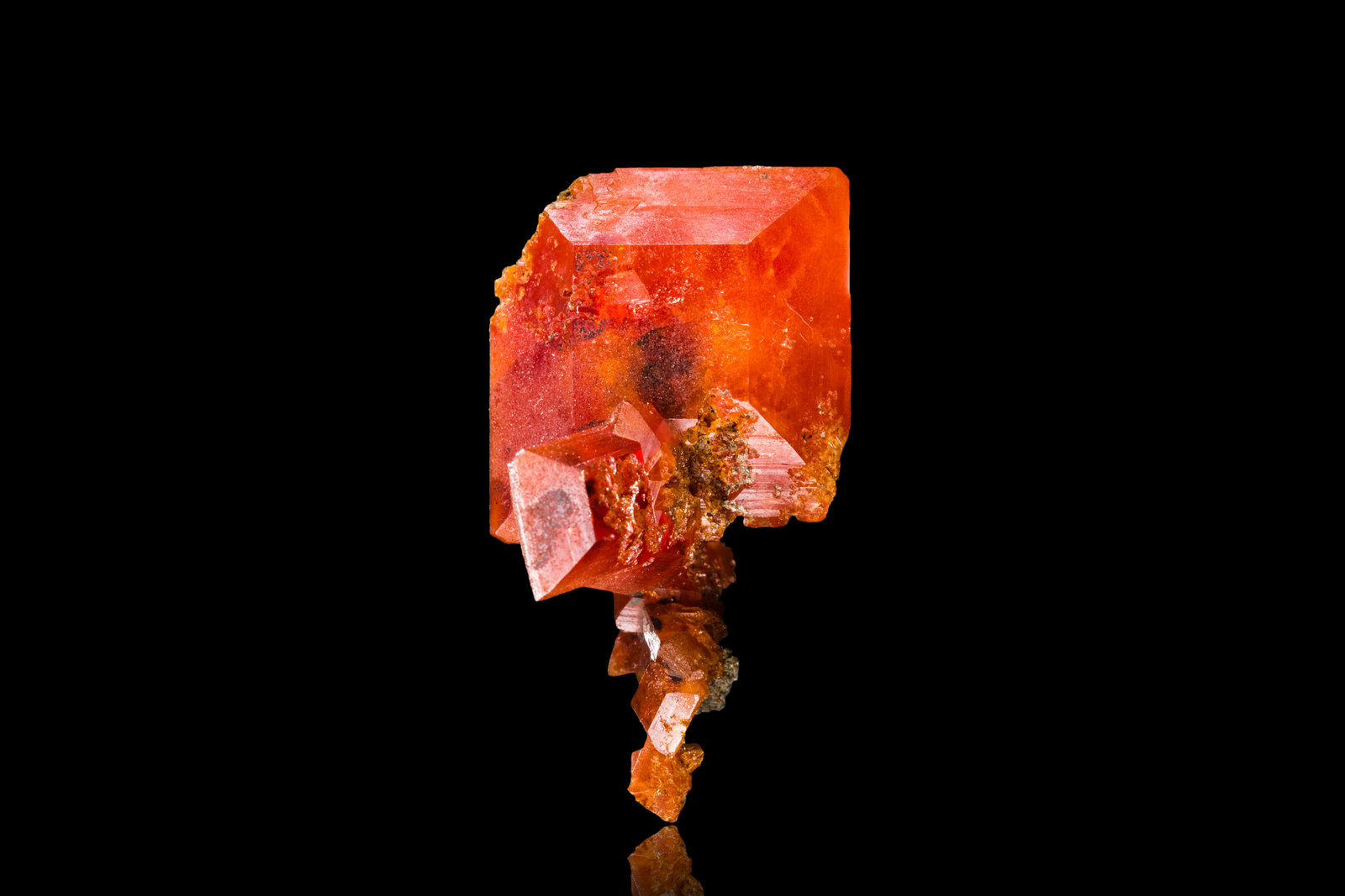 Wulfenita
2 x 2 x 3 cm / Cristal principal: 2.4 cm
(Autor: Museo MIM)