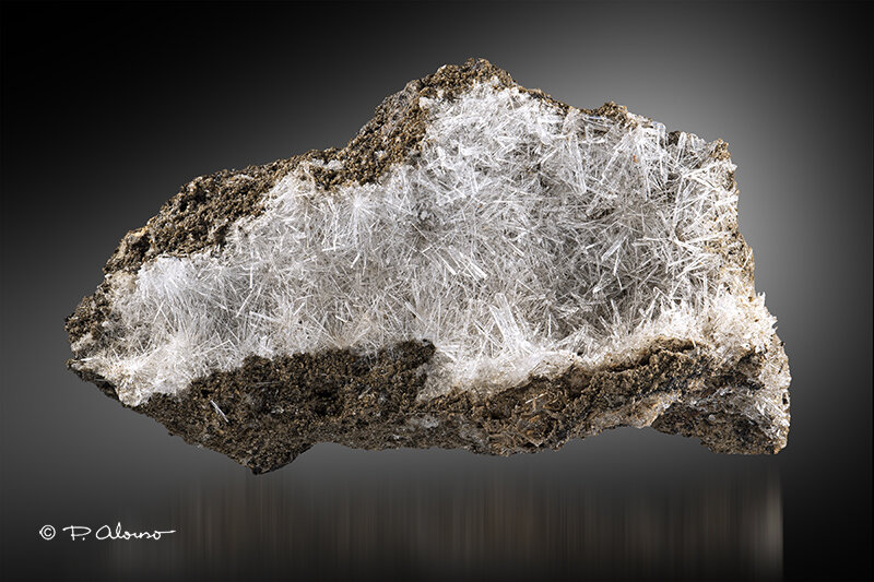 Yeso
Mina San Timoteo, Pico del Águila, Sierra Minera de Cartagena-La Unión, Cartagena, Comarca Campo de Cartagena, Región de Murcia (Murcia), España
8,5cm x 4,5cm x 3,5cm
(Autor: Pere Alonso)